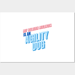 My Belgian Malinois is an agility dog Posters and Art
